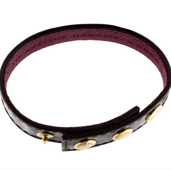 Louis Vuitton Leather Snap It Wrap Bracelet/ Looks Brand New - Picture 3 of 8
